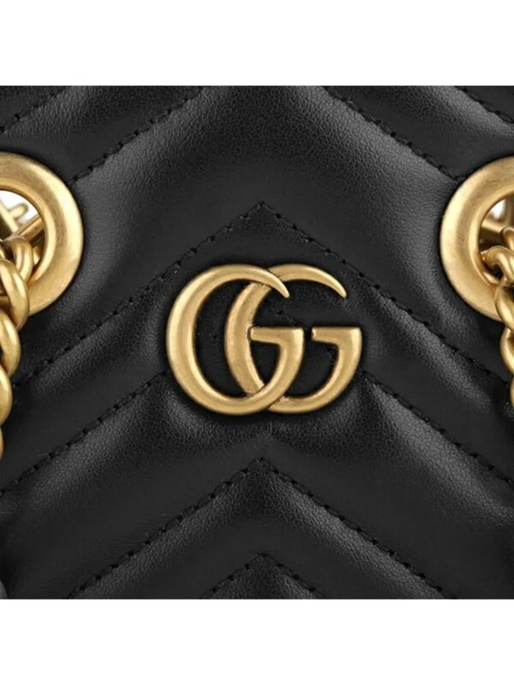 Gucci Shoulder Bag GG Marmont Black - Picture 8 of 9
